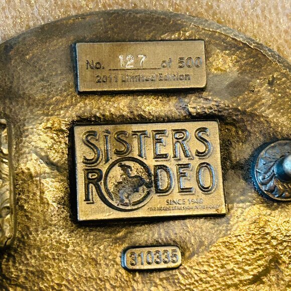 Sisters Oregon Rodeo Limited Edition Belt Buckle No. 127 Of 500 2011 - Picture 3 of 5